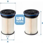 Filtro de combustível UFI - 26.071.00