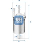 Filtro de combustível UFI - 31.833.00