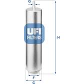 Filtro de combustível UFI - 31.952.00