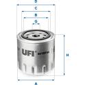 Filtro de óleo UFI - 23.127.02