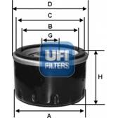 Filtro del aceite UFI - 23.470.00