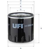 Filtro del aceite UFI - 23.584.00