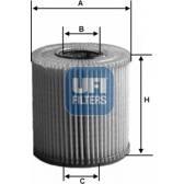Filtro del aceite UFI - 25.026.00