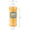 Filtro del aceite UFI - 25.080.00