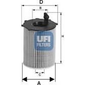 Filtro del aceite UFI - 25.142.00
