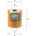 Filtro del aceite UFI - 25.216.00