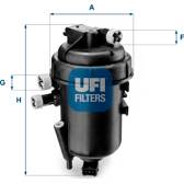 Fuel filter UFI - 55.112.00