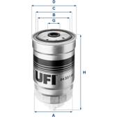 Kraftstofffilter UFI - 24.351.00