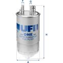 Kraftstofffilter UFI - 24.ONE.00