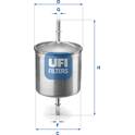 Kraftstofffilter UFI - 31.846.00