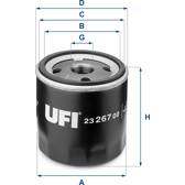 Oil Filter UFI - 23.267.00