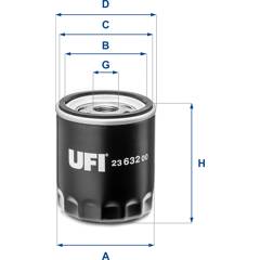 UFI Filters Ölfilter 25.012.00 - Hochwertiger Ersatzfilter Für Autos