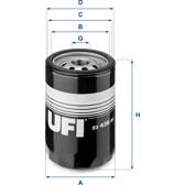Oliefilter UFI - 23.436.00