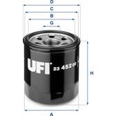 Oliefilter UFI - 23.452.00