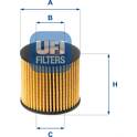 Oliefilter UFI - 25.086.00