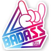 "Bad Ass" Sticker UNICUST - PL1901