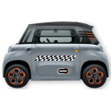 Kit 12 autocollants décoratifs "damier" (2 côtés) pour Citroën ami UNICUST - PL1915