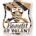 Autocollant "Bandit au volant" UNICUST - PL1902