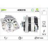Alternatore (Rigenerato) VALEO - 436316