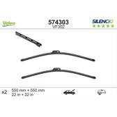 Jeu de 2 balais d'essuie-glace VALEO Silencio VALEO - 574303