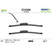 Jeu de 2 balais d'essuie-glace VALEO Silencio VALEO - 574309