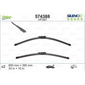 Jeu de 2 balais d'essuie-glace VALEO Silencio VALEO - 574388