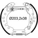 Brake Kit, drum brake VALEO - 554988