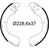 Bremsbackensatz VALEO - 564296