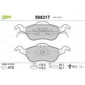 Bremsbeläge vorne VALEO - 598317