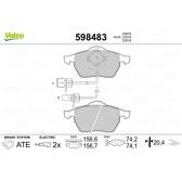 Bremsbeläge vorne VALEO - 598483