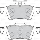 Bremsbelagsatz hinten VALEO - 301019
