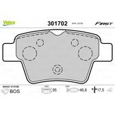 Bremsbelagsatz hinten VALEO - 301702