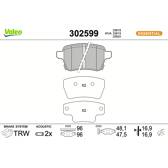 Bremsbelagsatz hinten VALEO - 302599