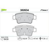 Bremsbelagsatz hinten VALEO - 302634