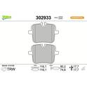 Bremsbelagsatz hinten VALEO - 302933