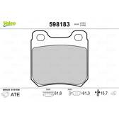 Bremsbelagsatz hinten VALEO - 598183