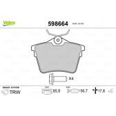 Bremsbelagsatz hinten VALEO - 598664