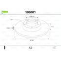 Bremssatz (2 Bremsscheiben) VALEO - 186801
