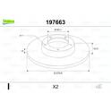 Bremssatz (2 Bremsscheiben) VALEO - 197663