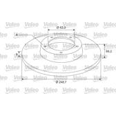 Bremsscheibe (pro Einheit) VALEO - 675408