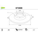 Bremsscheibe (pro Einheit) VALEO - 673008