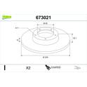 Bremssatz (2 Bremsscheiben) VALEO - 673021