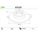 Bremssatz (2 Bremsscheiben) VALEO - 673137