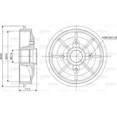 Bremstrommel VALEO - 237016