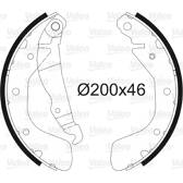 Bromsbackar, sats VALEO - 562078