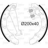 Bromsbackar, sats VALEO - 562080