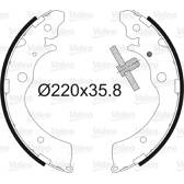 Bromsbackar, sats VALEO - 562591