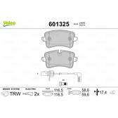 Bromsbelägg bak VALEO - 601325