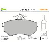 Bromsbelägg fram VALEO - 301003