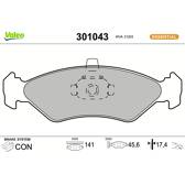 Bromsbelägg fram VALEO - 301043